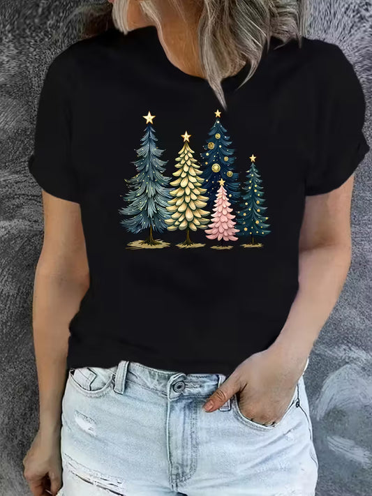 Preorder Women's Plus Size Christmas Tree T-Shirt