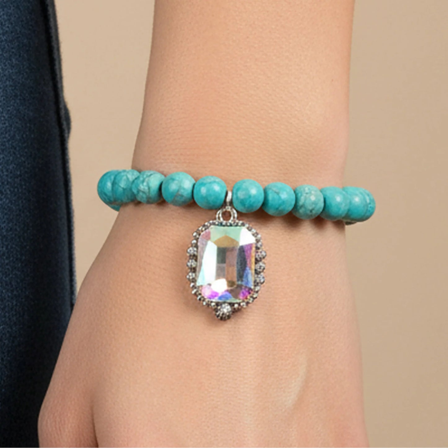 Squash Blossom Bracelet - Turquoise