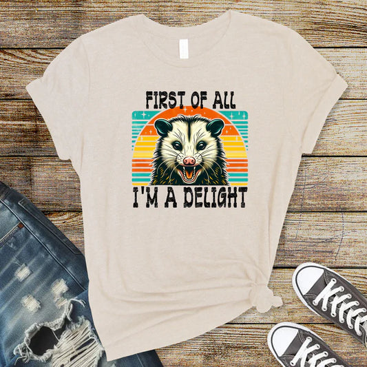 I'm a Delight Opossum CUSTOM Graphic