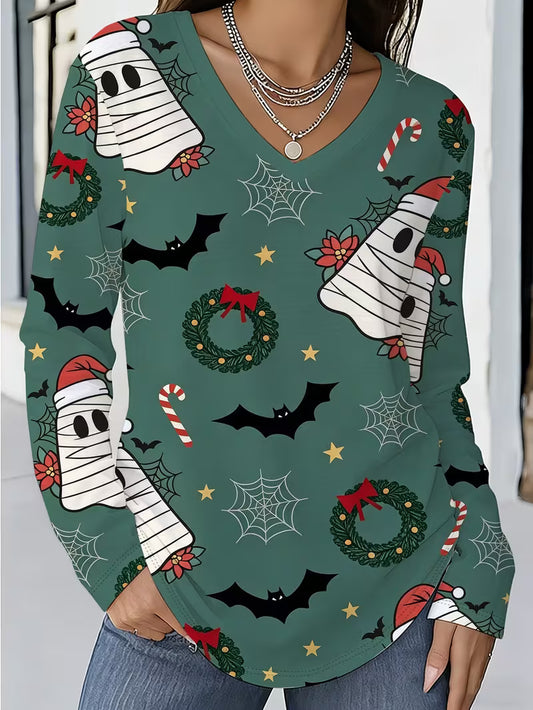 Preorder Christmas Ghost Long Sleeve Shirt