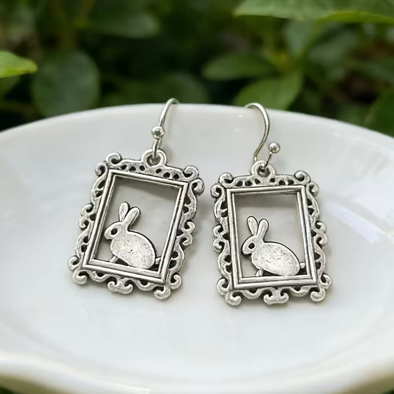 Framed Bunny Earrings