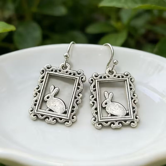 Framed Bunny Earrings