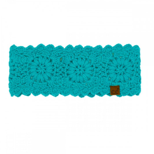 C.C HTE0163 Flower Crocheted HeadWrap