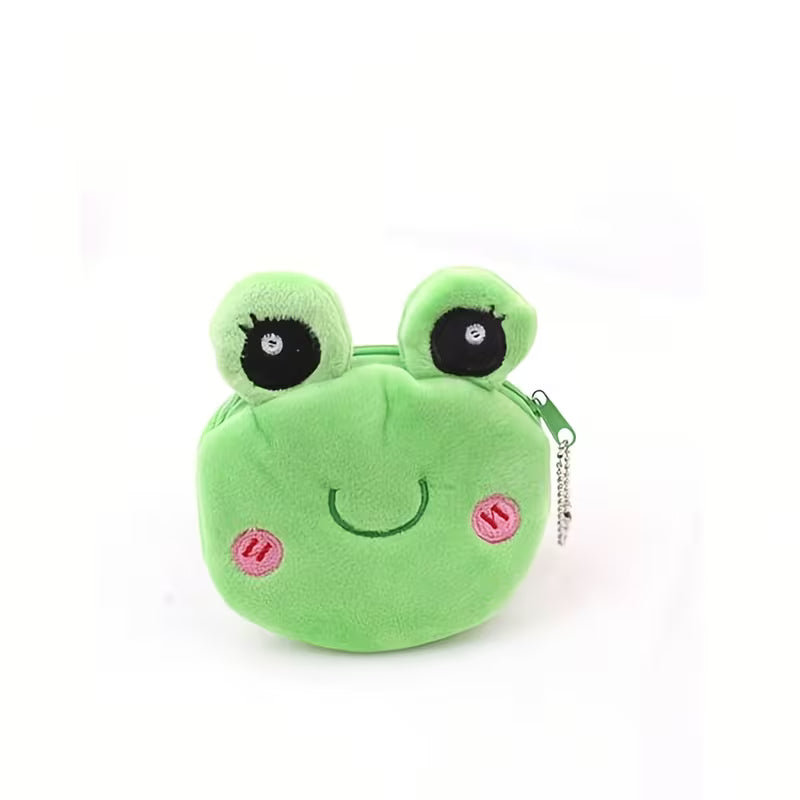 Plush Frog Coin Purse Keychain