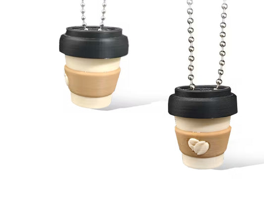 Coffee Fidget Clicker Keychain