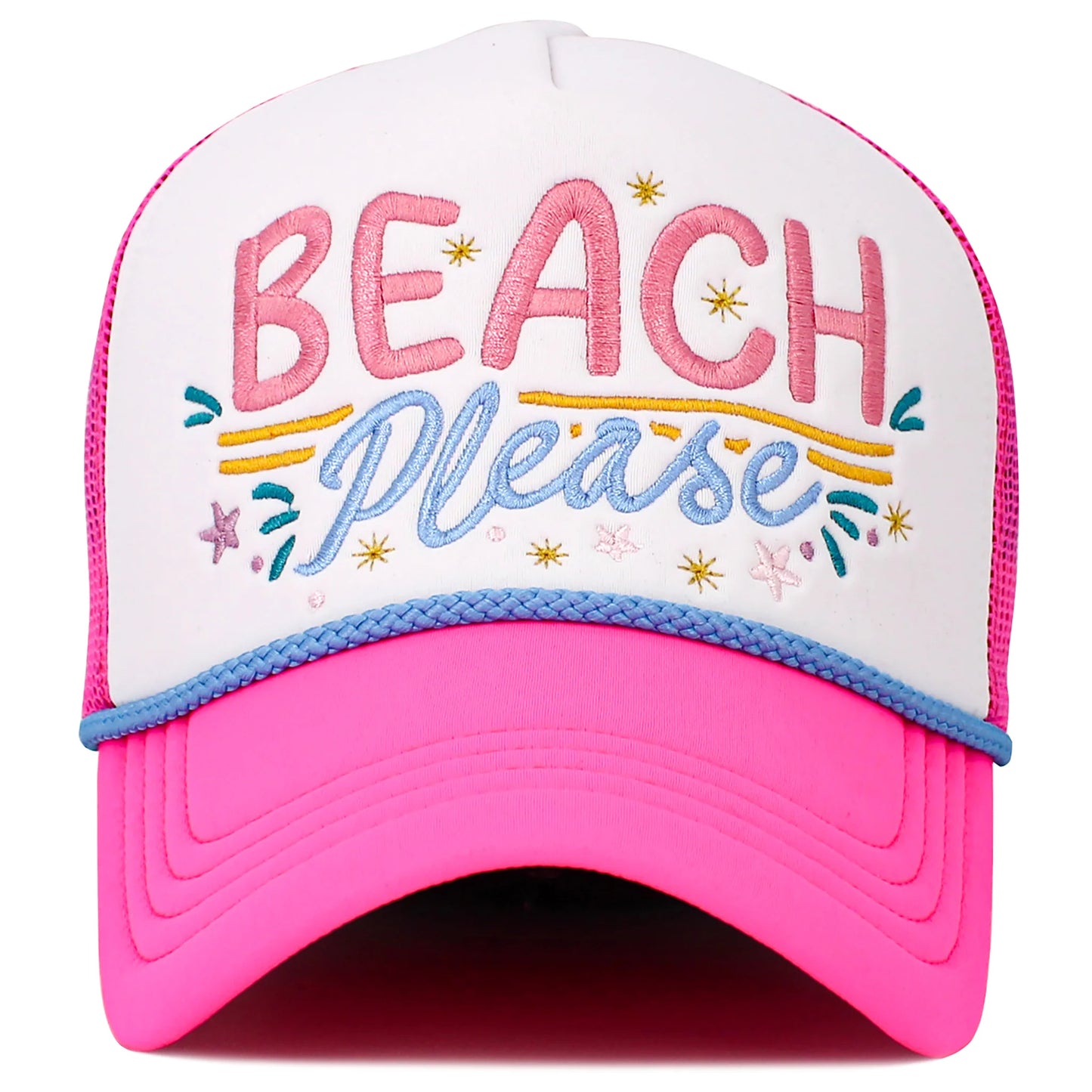 Beach Please Hat - Hot Pink