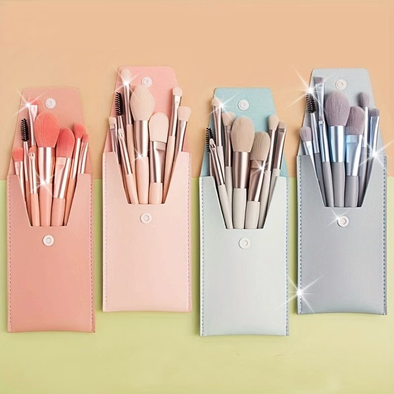 Mystery Color 9 Piece Makeup Brushes
