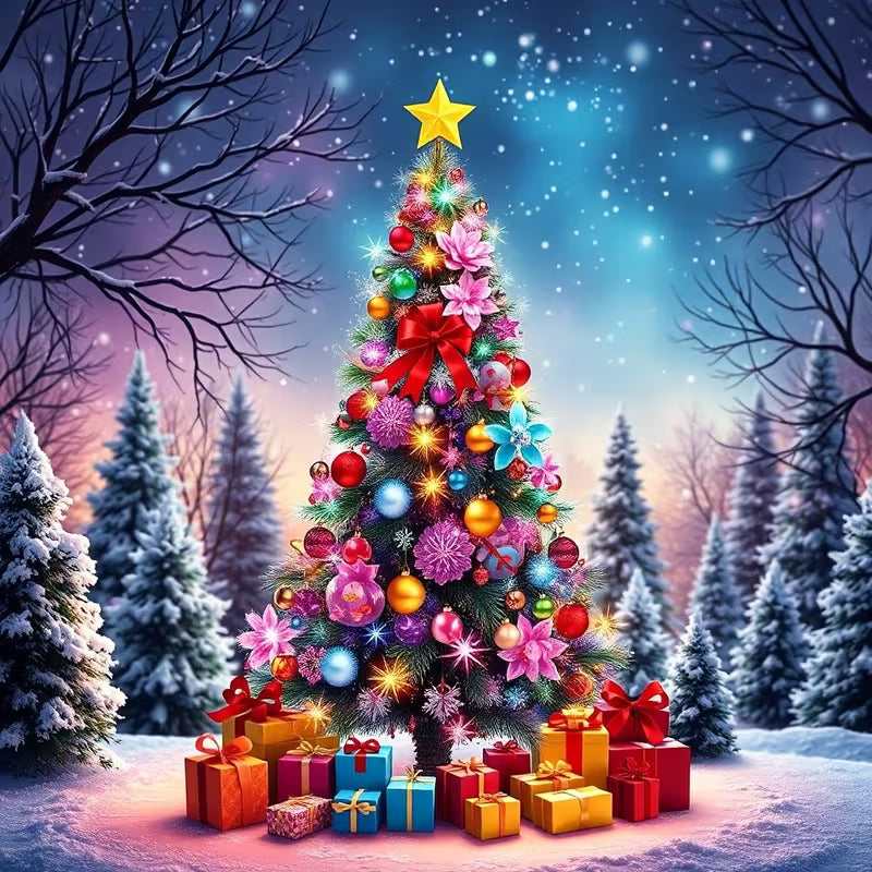 Preorde Christmas Tree Diamond Art Painting Kit