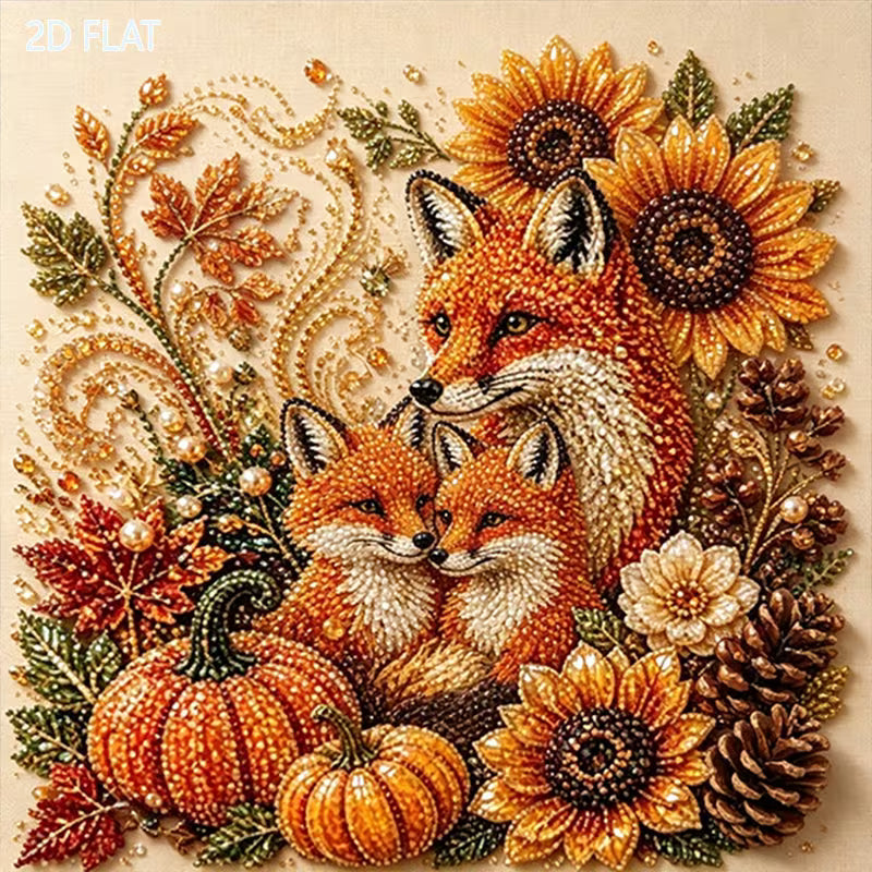 Preorder Fox & Sunflowers Pearl Painting Kit