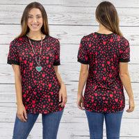 Heart Print Top