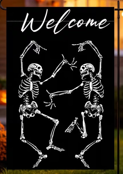 Dancing Skeltons Garden Flag