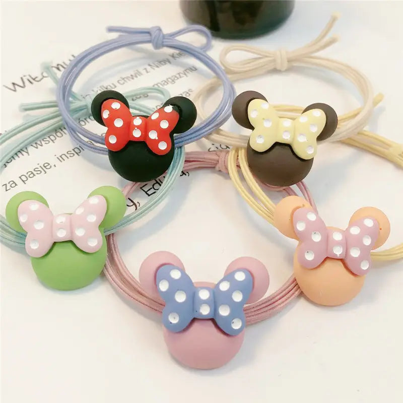 5 Mouse Hair Ties