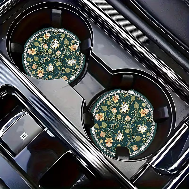Floral Car Coasters