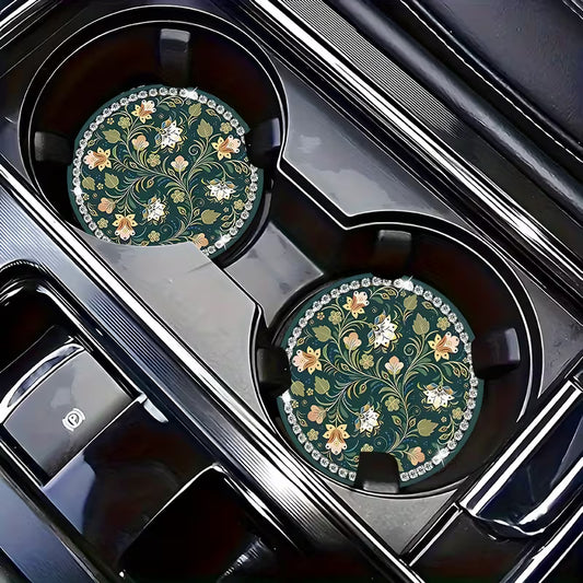 Floral Car Coasters