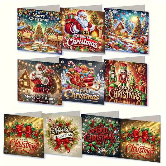 Preorder 9 Diaomand Art Chrstmas Cards