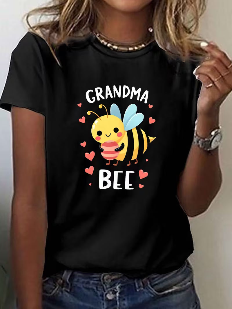 Women's Grandma Bee Vinyl Graphic T-Shirt