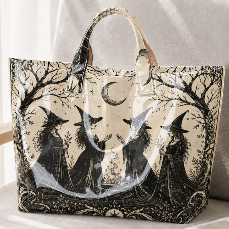 Glossy PVC Witches Tote Bag