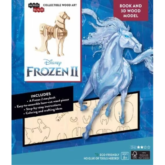 Frozen 2: Water Nokk Book and 3D Wood Model