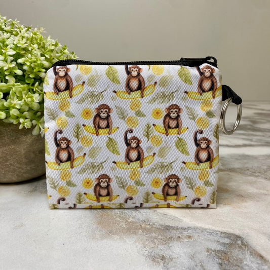 Monkey Banana - Mini Coin Purse Keyring