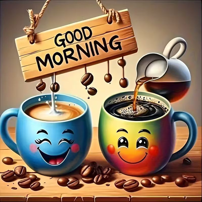 Good Morning Coffee Diamond Art