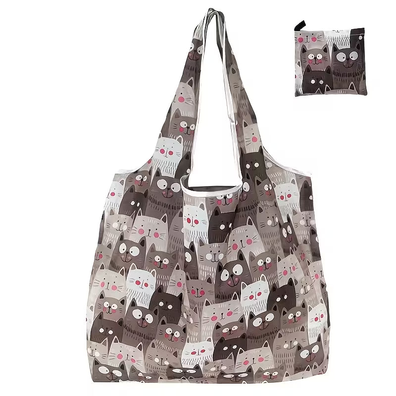 Reusable Foldable Cat Tote