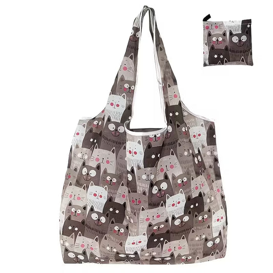 Reusable Foldable Cat Tote