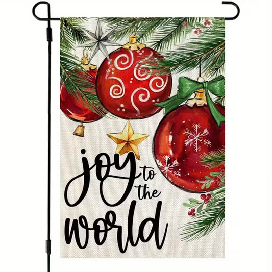 Joy To The World Garden Flag