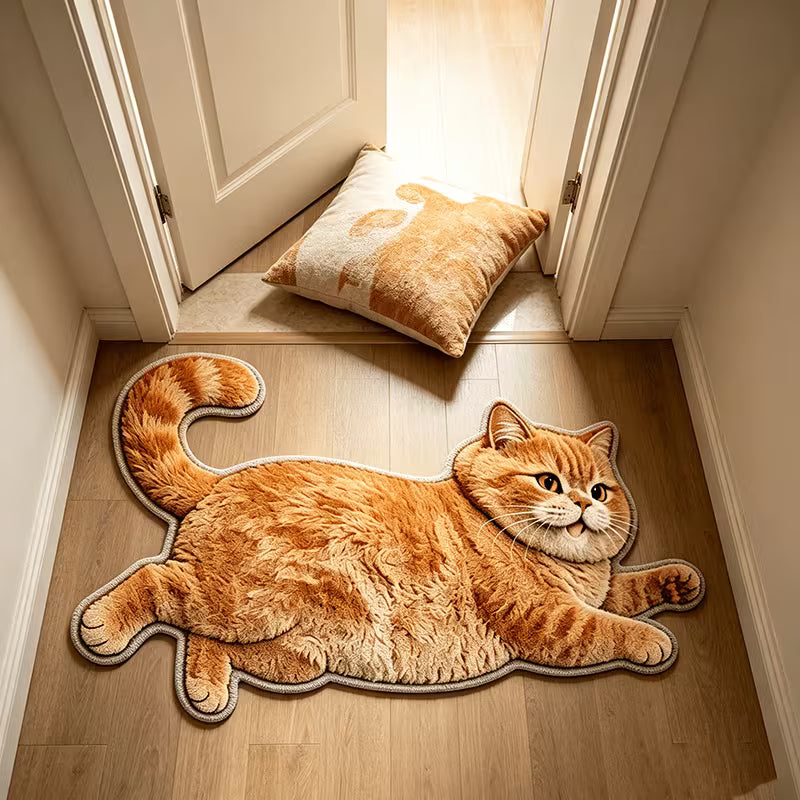 Preorder Lazy Cat Shaped Bath/Bedroom/Kitchen Rug