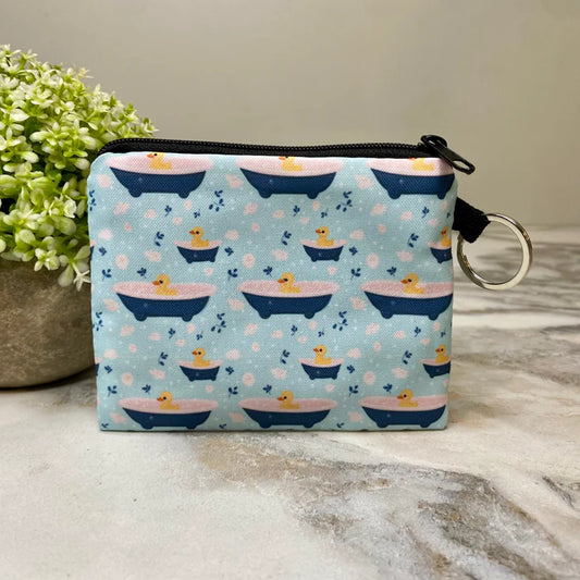Duck Bath Tub - Mini Coin Purse Keyring