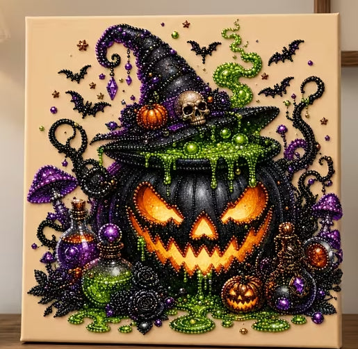 Spooky Pumpkin Pearl Painting Kit