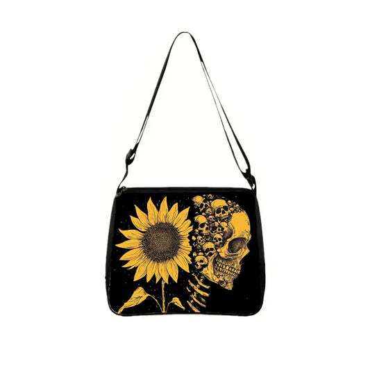 Skulls &  Flower Tote Purse