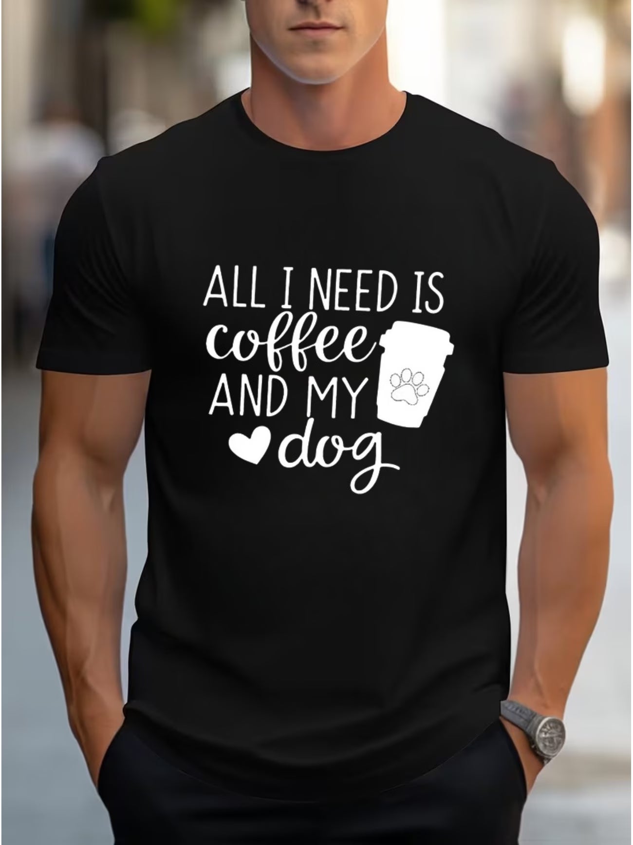 Unisex All I Need Vinyl Graphic T-Shirt