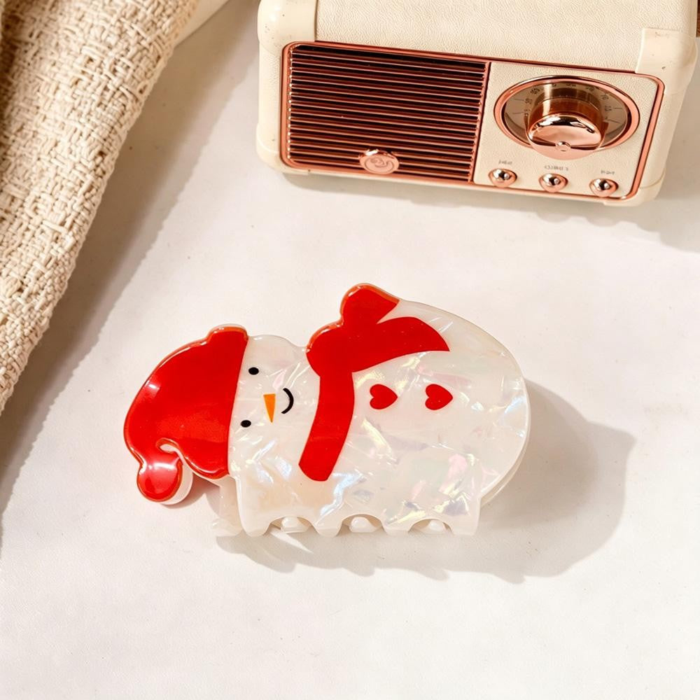 Snowman claw clip