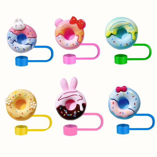 1 Mystery Donut Straw Topper