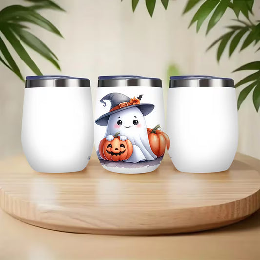 Ghost & Pumpkin 12oz Stainless Steel Insulated Tumbler