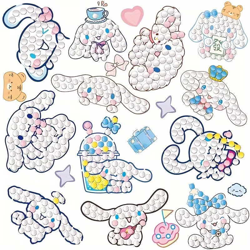 Preorder 10 Kitty Dog Stickers Diamond Art Painting Kit