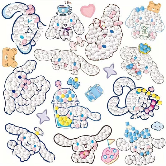 Preorder 10 Kitty Dog Stickers Diamond Art Painting Kit