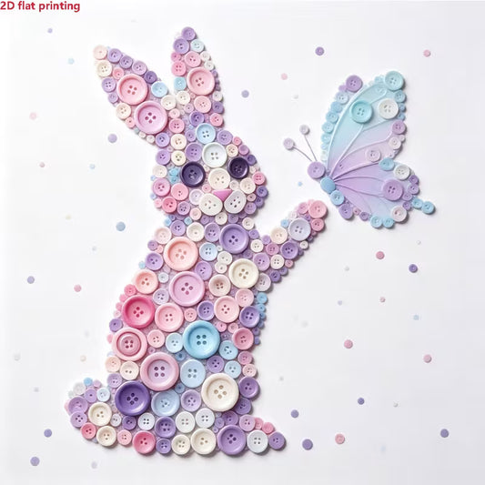 Preorder Bunny & Butterfly Button Painting Kit
