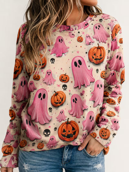 Preorder Pink Ghost Long Sleeve Shirt