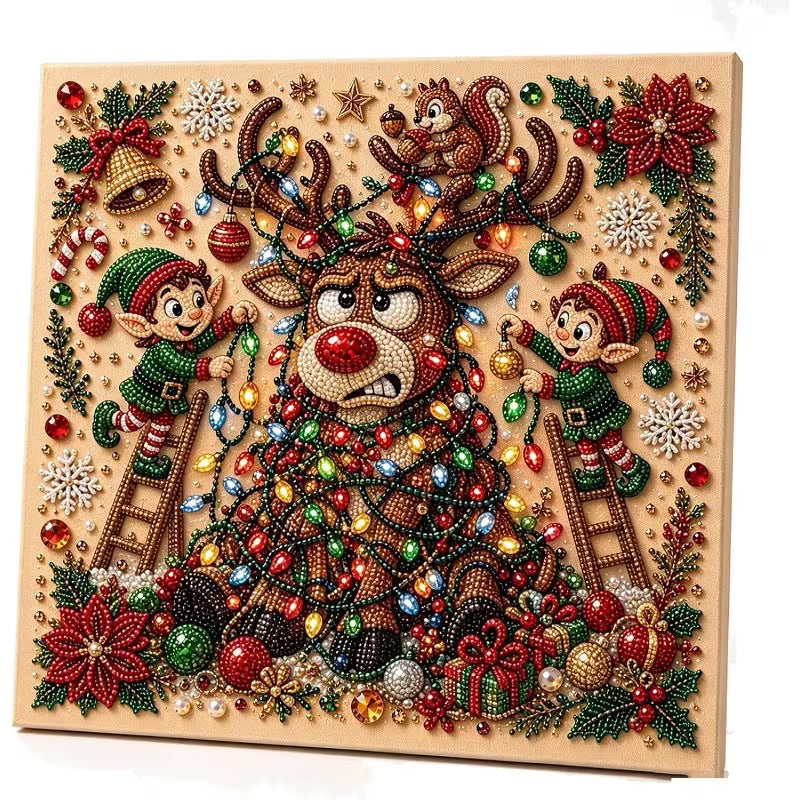 Preorder Funny Reindeer Pearl Painting Kit
