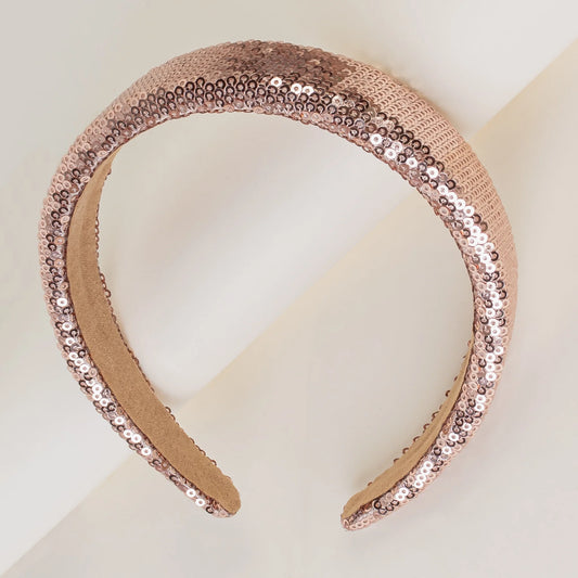 Sequin Headband - Gold