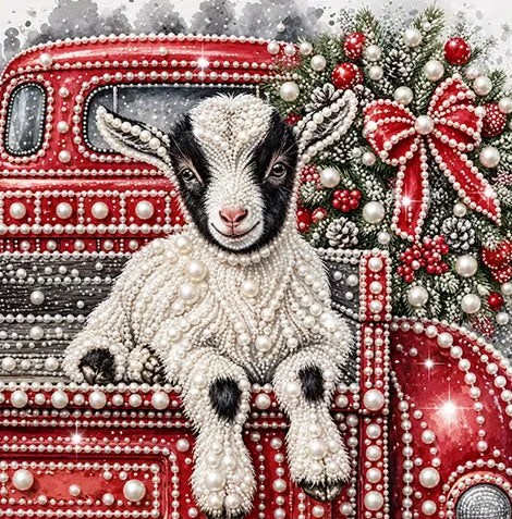 Preorder Chrisrmas Goat Pearl Painting Kit