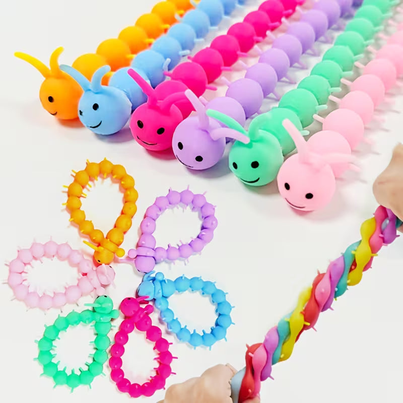 Mystery Color Stretchy Worm Fidget Braclet