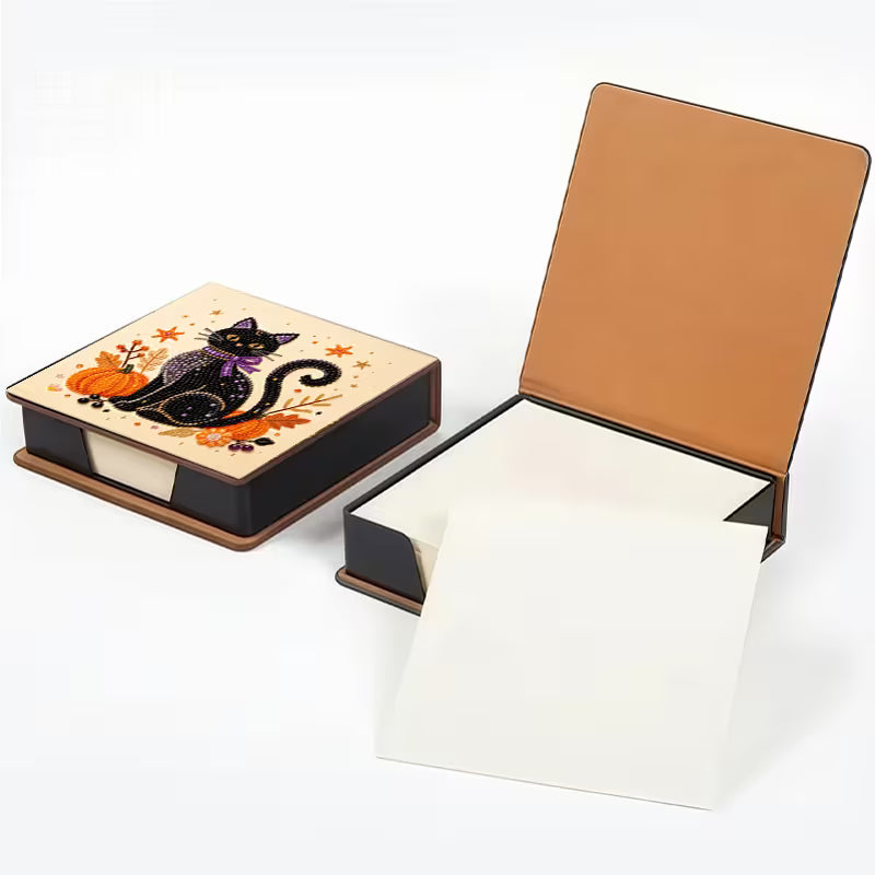 Black Cat Note Box Pearl Painting Kit