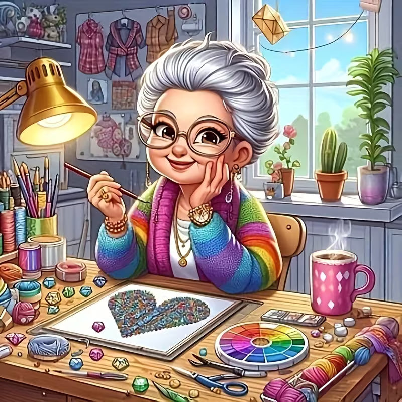 Gorgeous Crafty Grandma Diamond Art