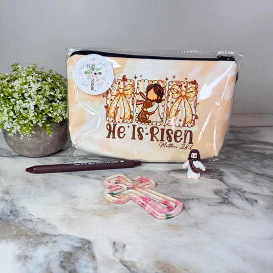 Pouch Bundle -  Religious - Peach He Is Risen