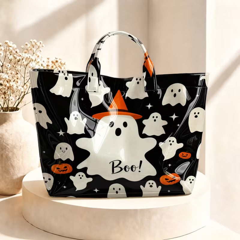 Glossy PVC BOO Tote Bag