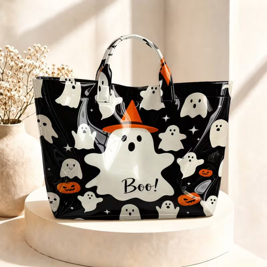 Glossy PVC BOO Tote Bag