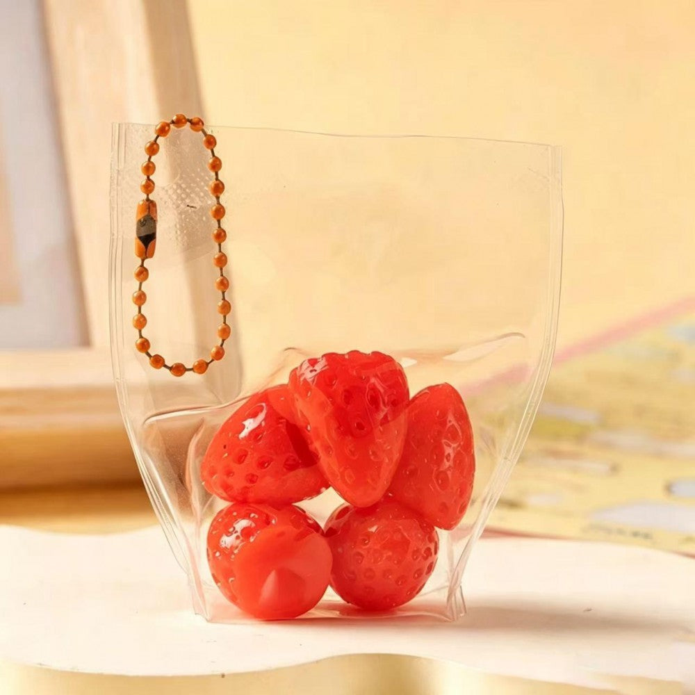 Fruit Squishy Key Ring - Strawberry