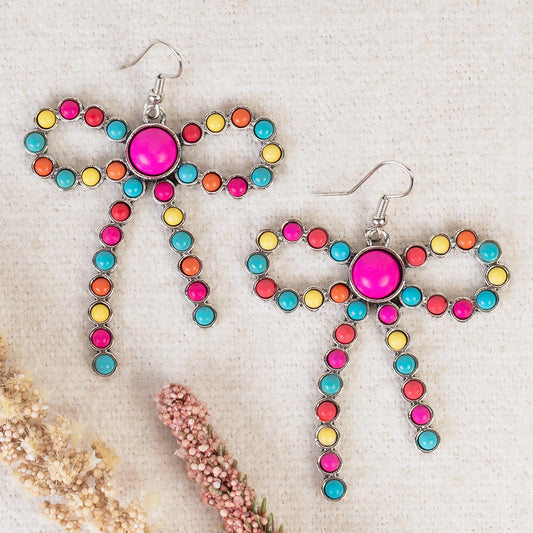 DOORBUSTER Squash Blossom Bow Earrings - Multi